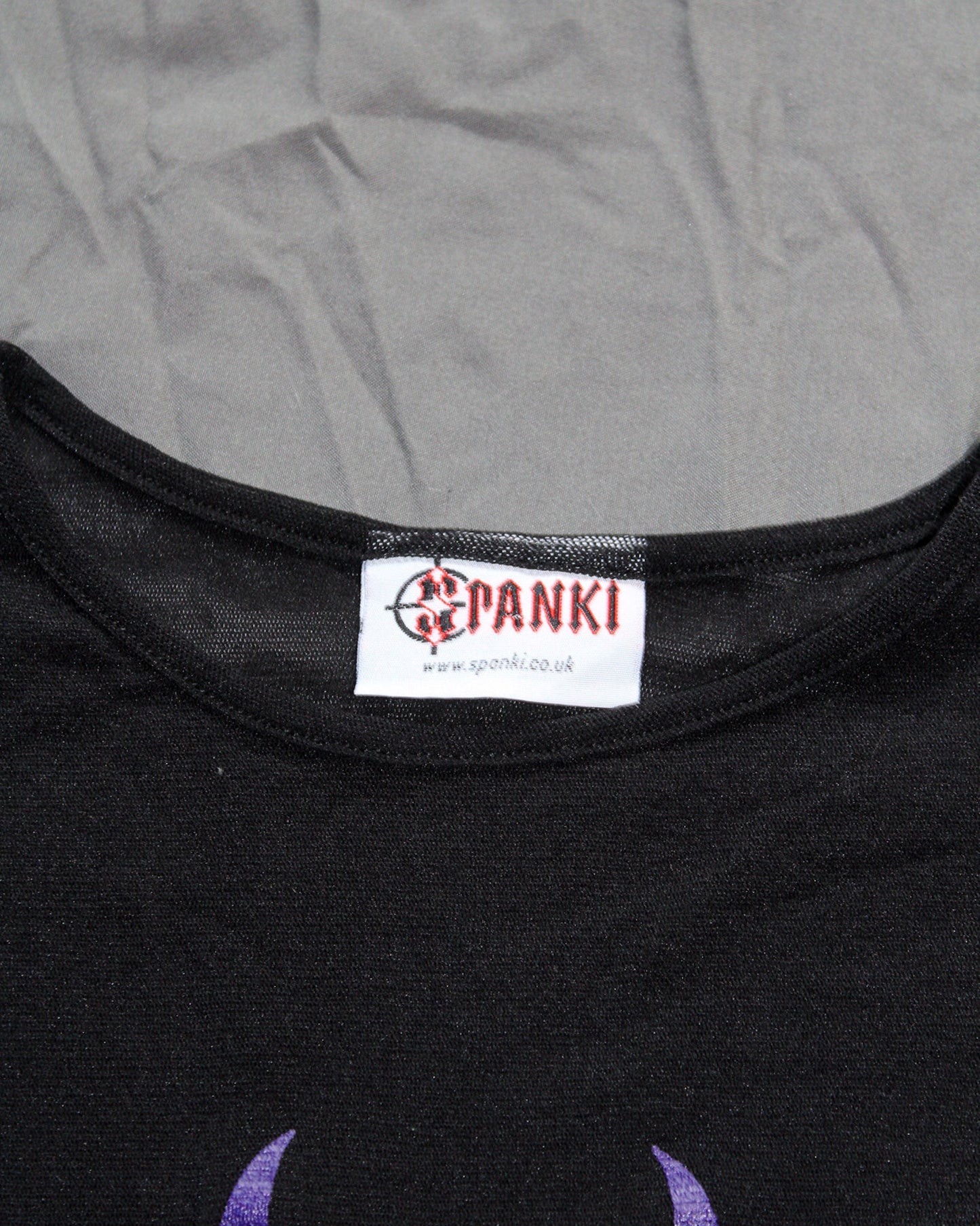 PURPLE SPANKI MESH TOP