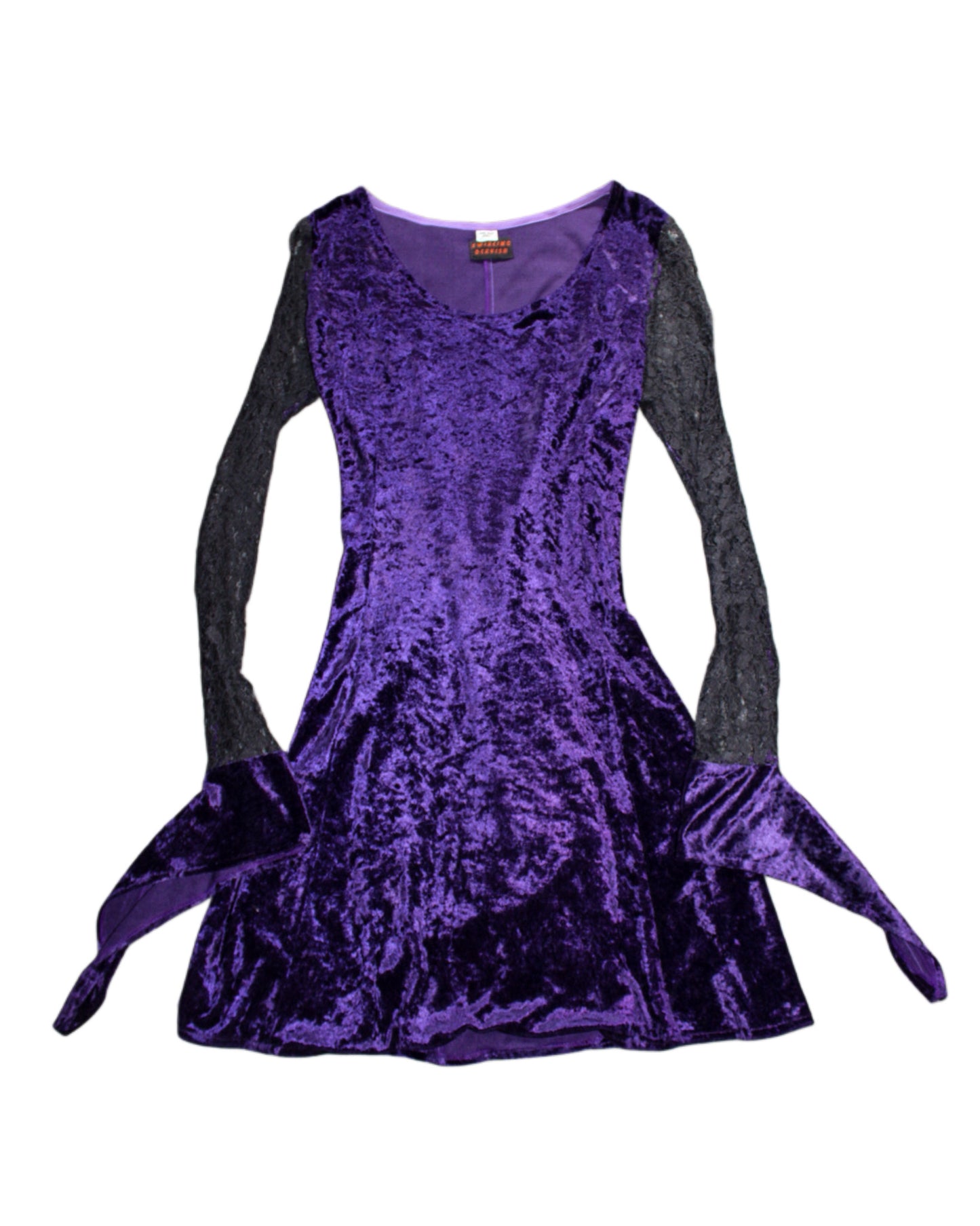 EURO WHIMSY VELVET PURPLE DRESS