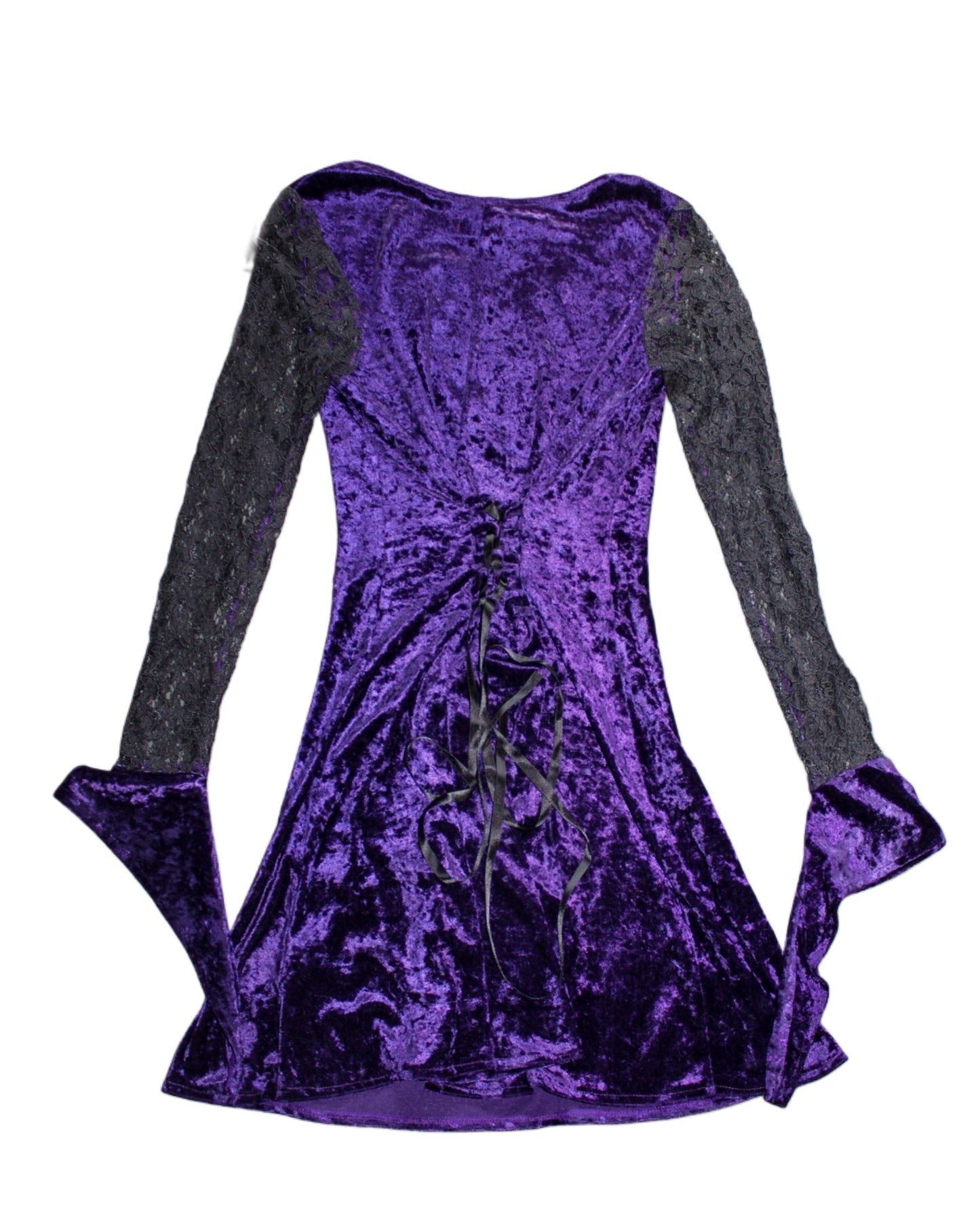 EURO WHIMSY VELVET PURPLE DRESS
