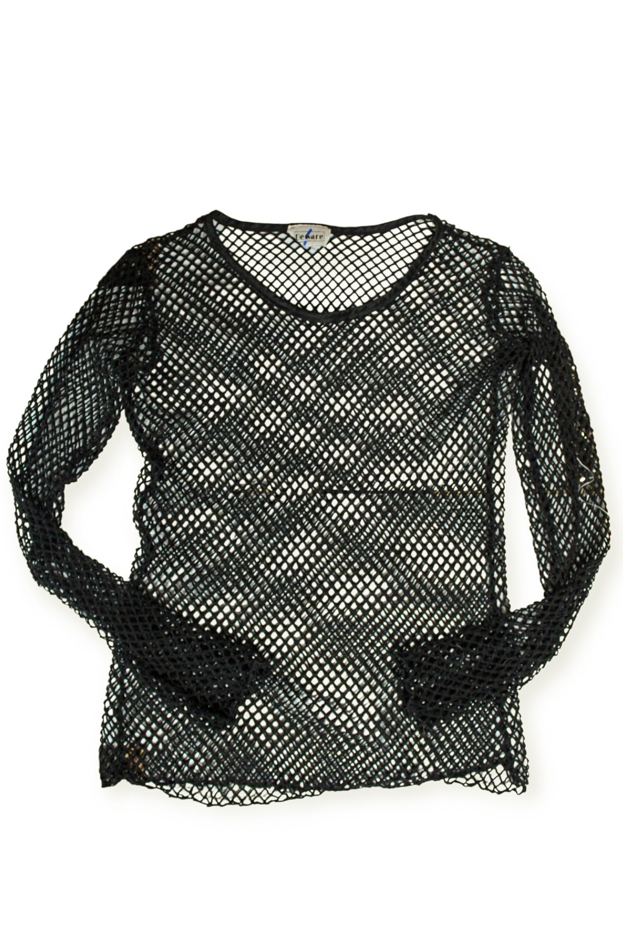 90s Beware Knit Fishnet Top- M