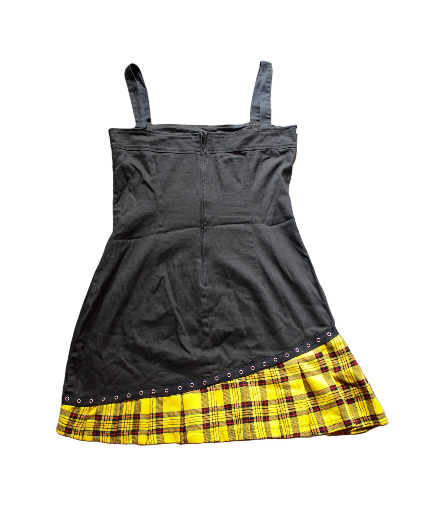 YELLOW TARTAN BLEST DRESS