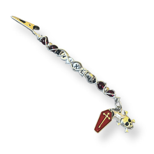 VIXEN Roach Clip/Joint Holder-black & red