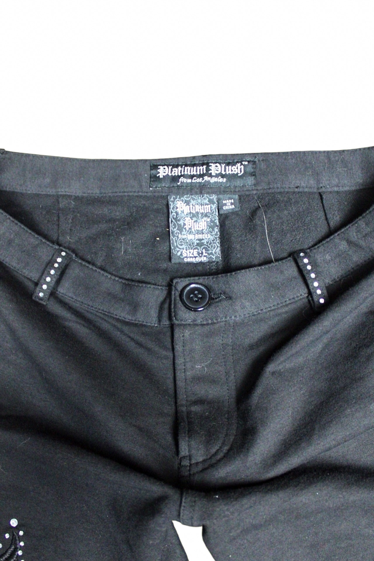 Platinum Plush Cross Pants - L