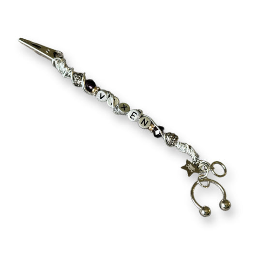 VIXEN Roach Clip/Joint Holder- purple & gold