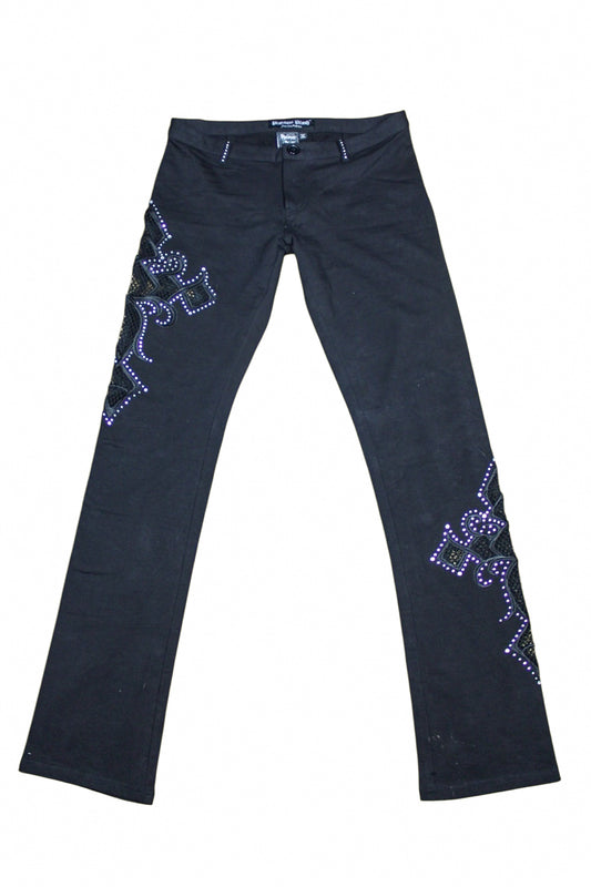 Platinum Plush Cross Pants - L
