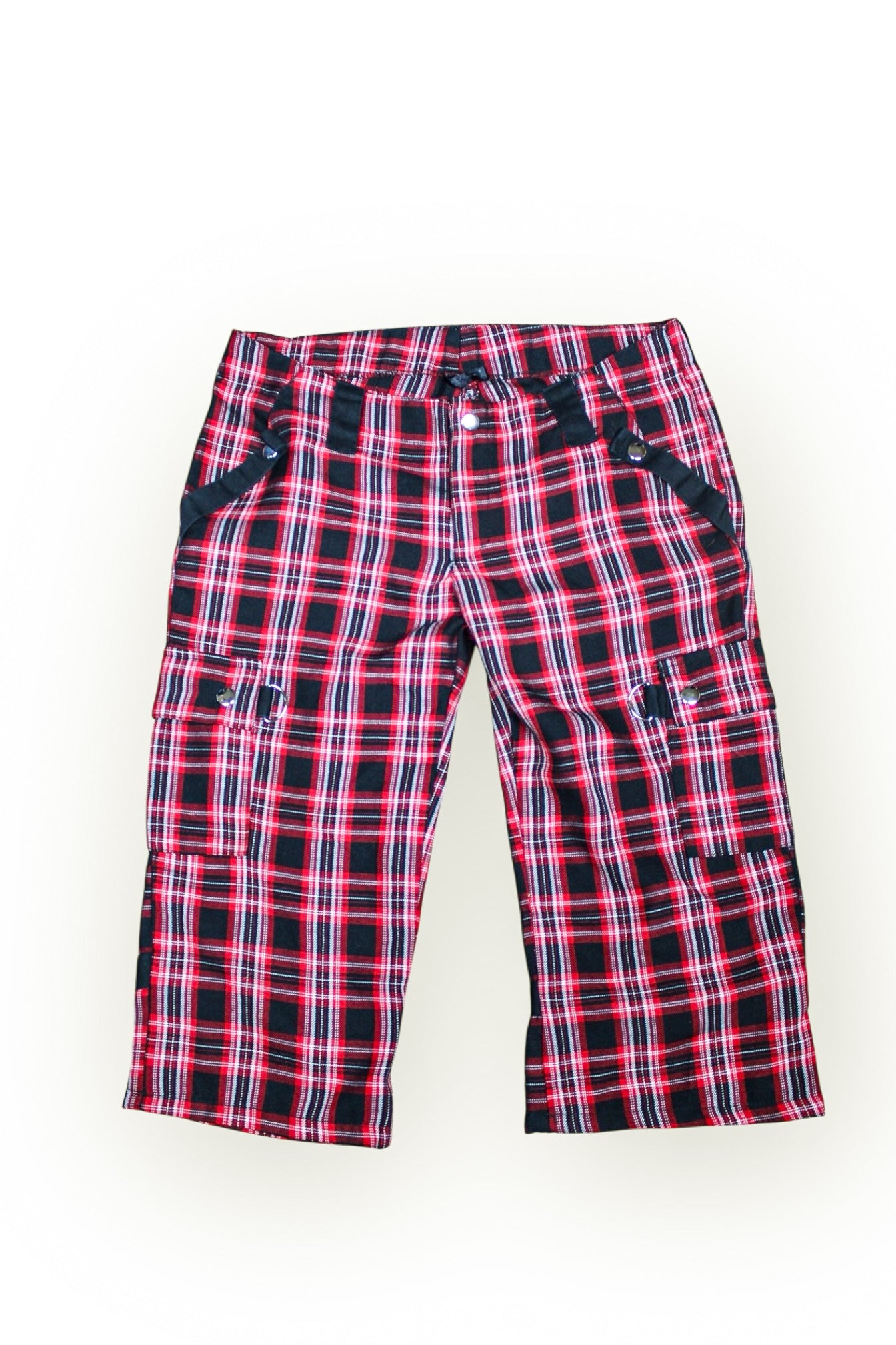 Super Low Fat Plaid Capris- S