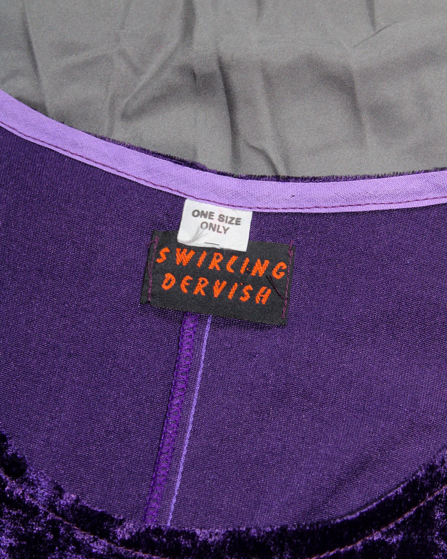 EURO WHIMSY VELVET PURPLE DRESS