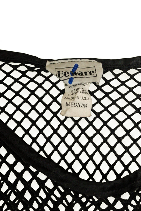 90s Beware Knit Fishnet Top- M