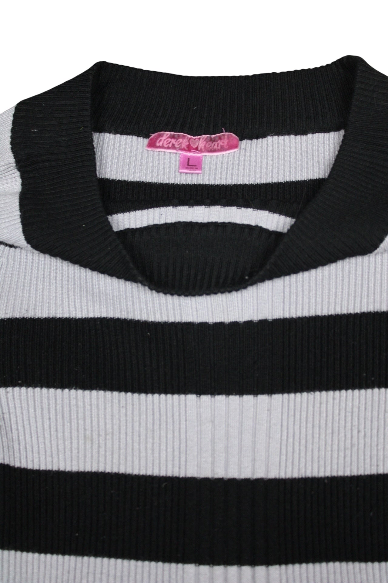 Derek Heart Stripe Long Sleeve - L