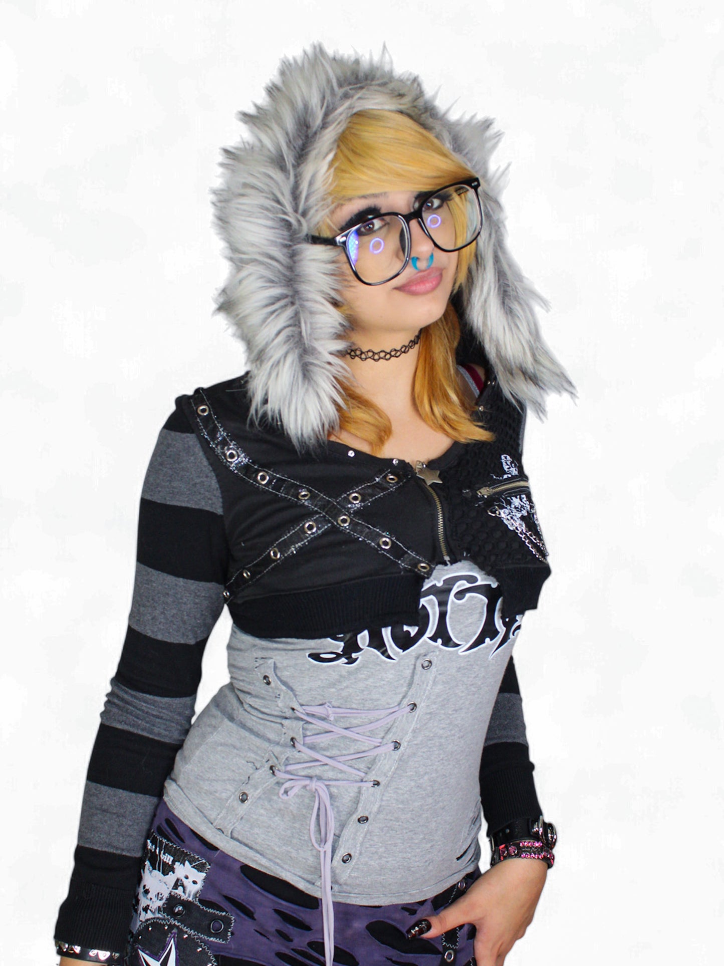 Clawdeen Crop Zip Up - S/M