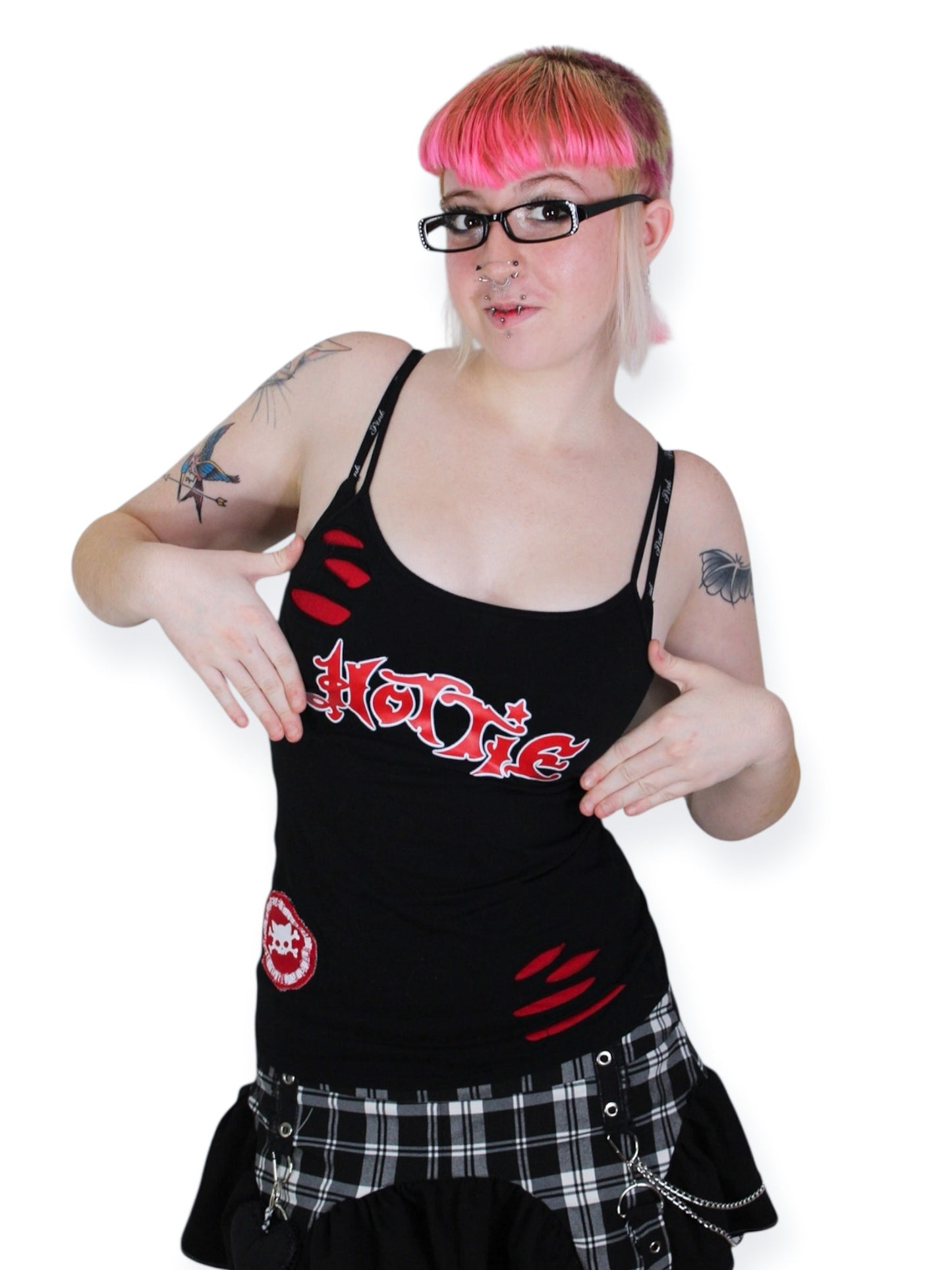 Hottie Tank (Red on Black) - M