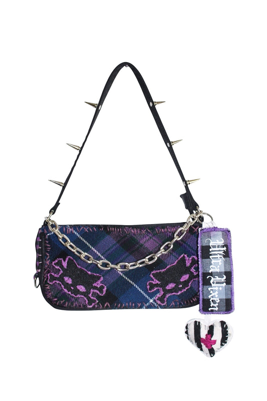 Twin Kitty Mini Bag (purple)
