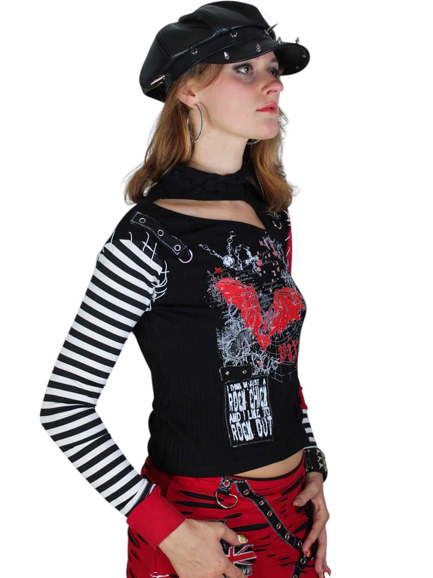 Batty Long Sleeve Top- S