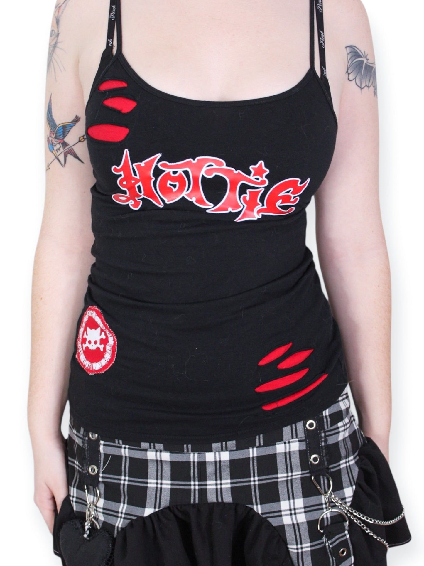 Hottie Tank (Red on Black) - M