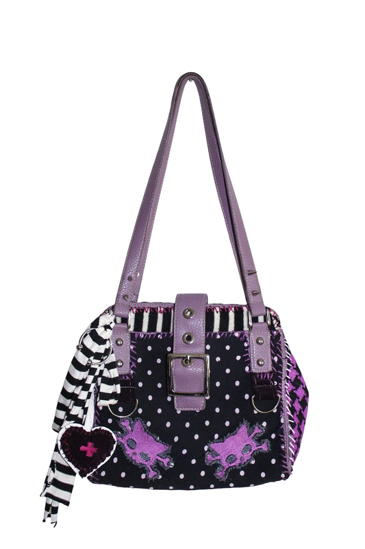 Twin Kitty Shoulder Bag (purple)