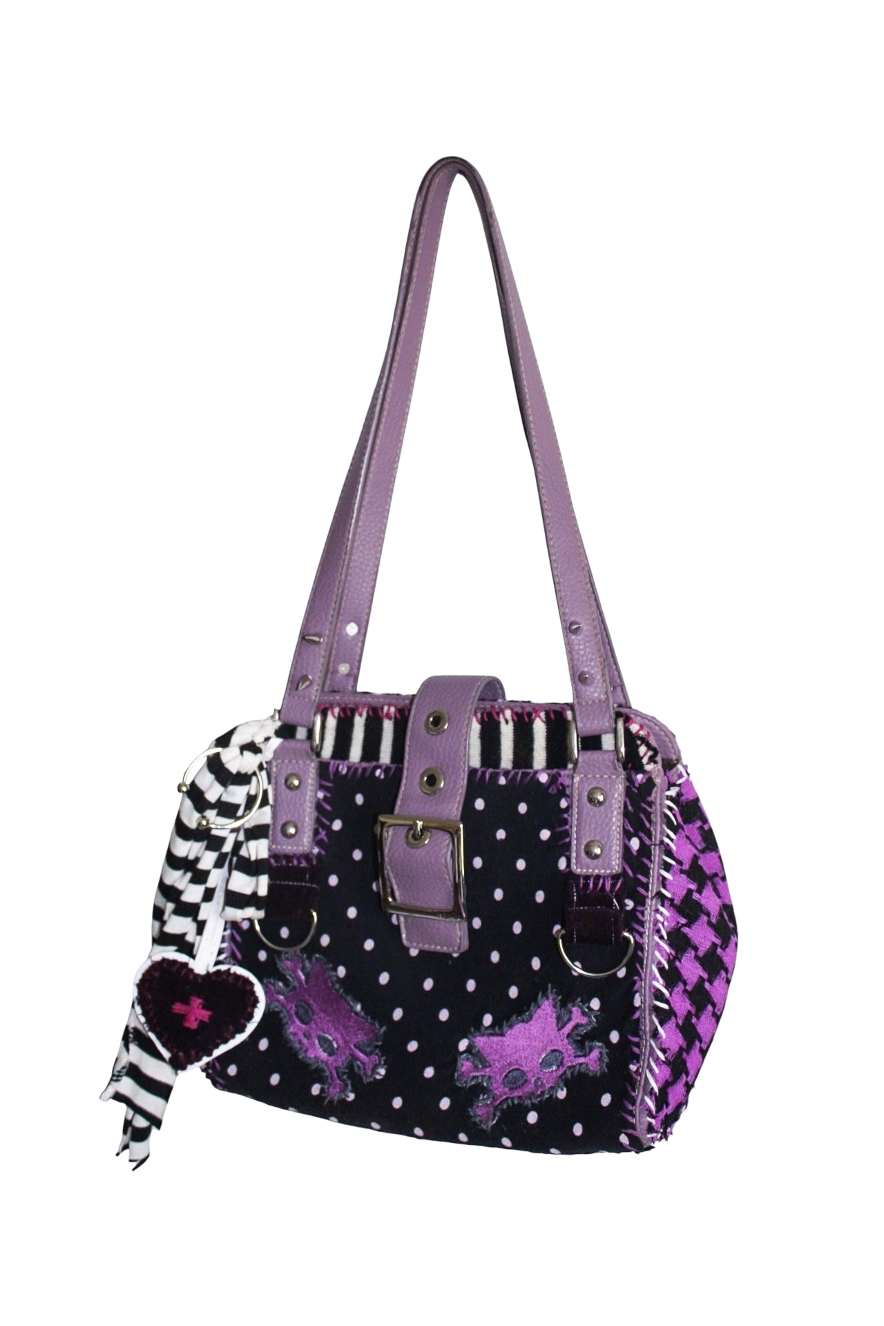Twin Kitty Shoulder Bag (purple)