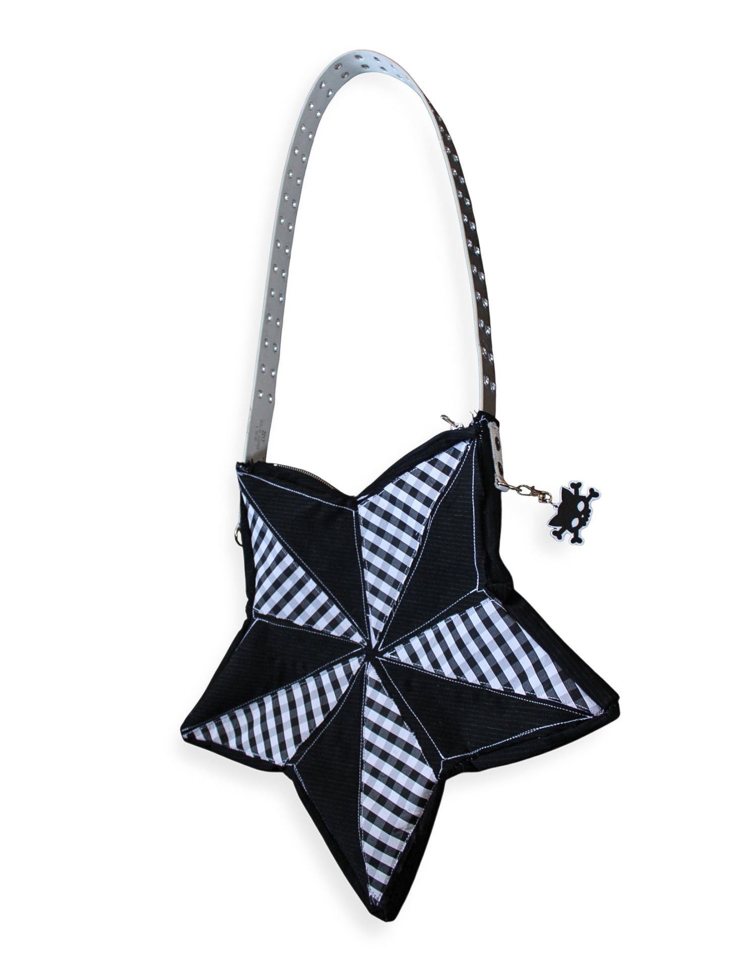 Super Mega Star Crossbody (Black Gingham)