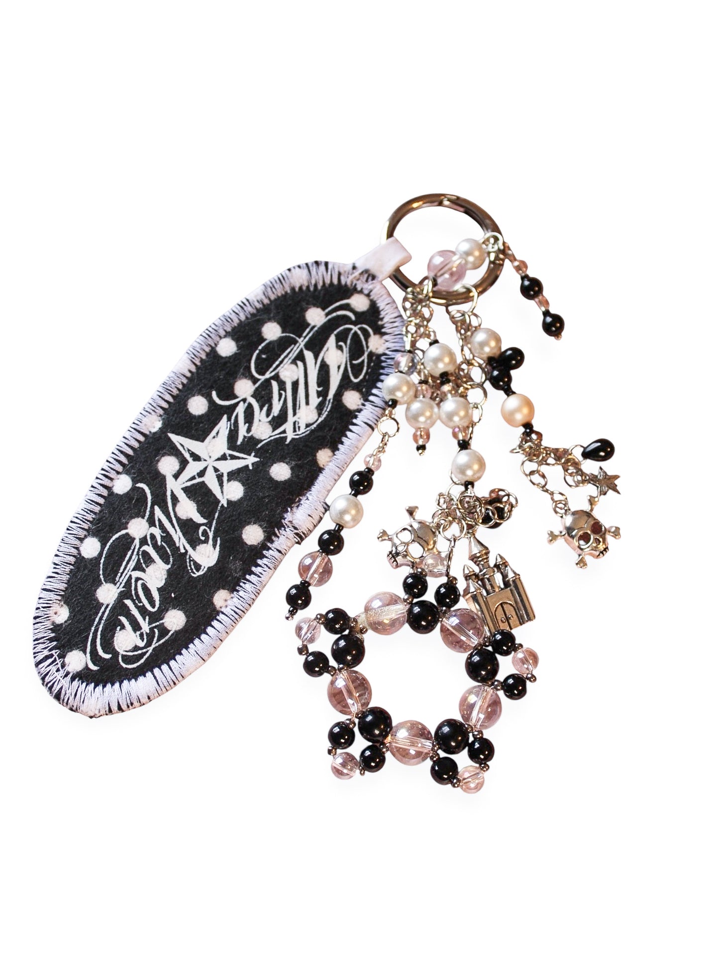 Star Student Keychain- B&W Oval