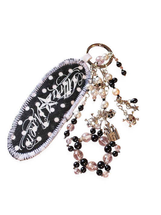 Star Student Keychain- B&W Oval