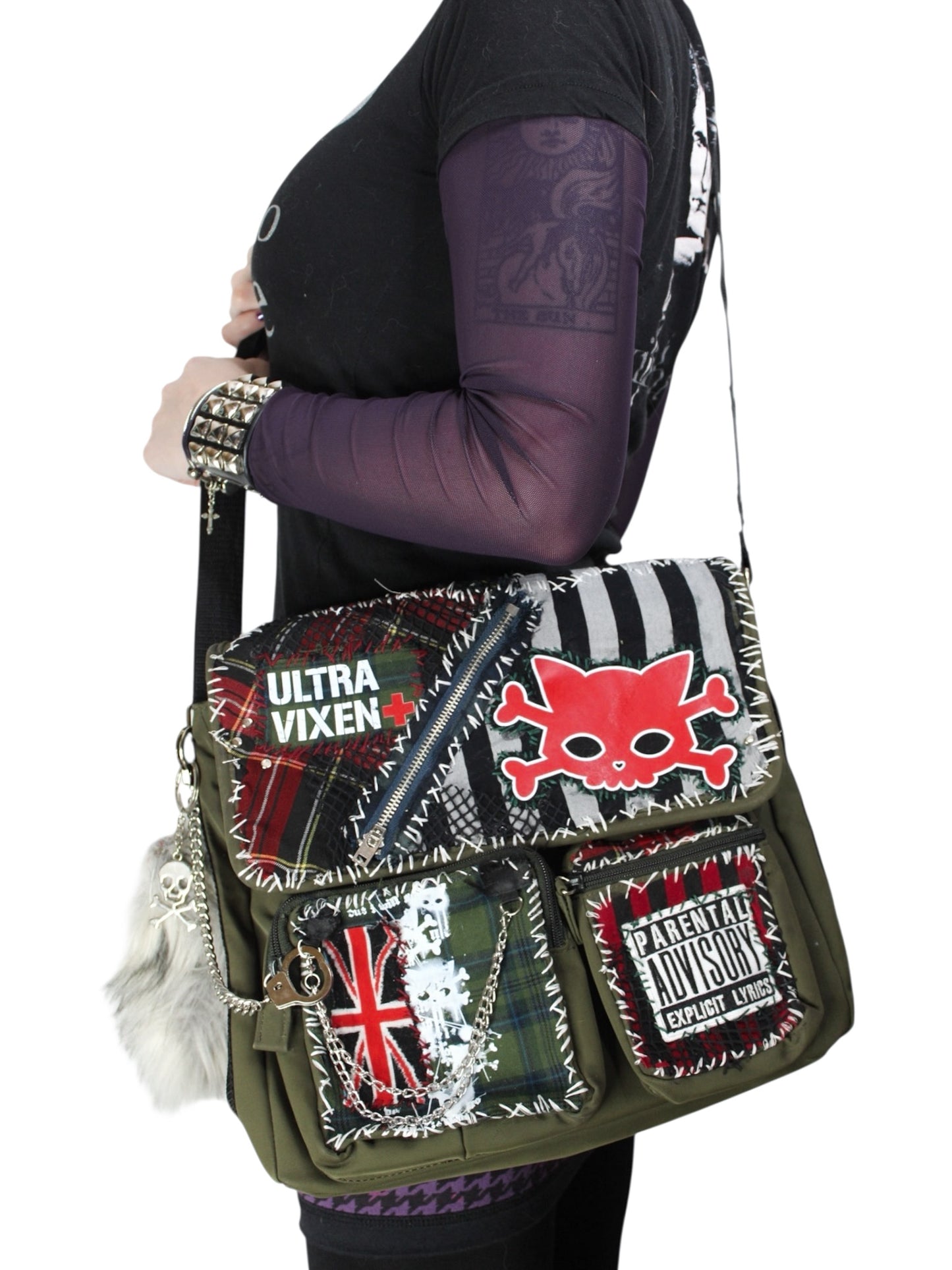 Kitty Girl Crossbody (Green Multi)