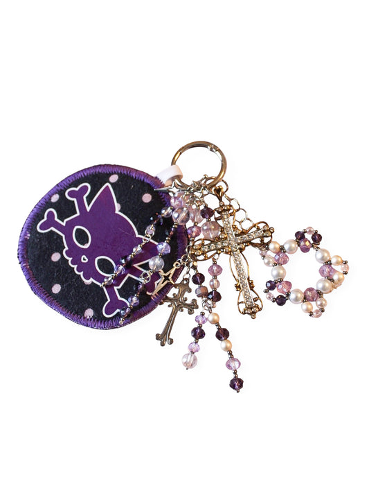 Star Student Keychain- Purple Circle