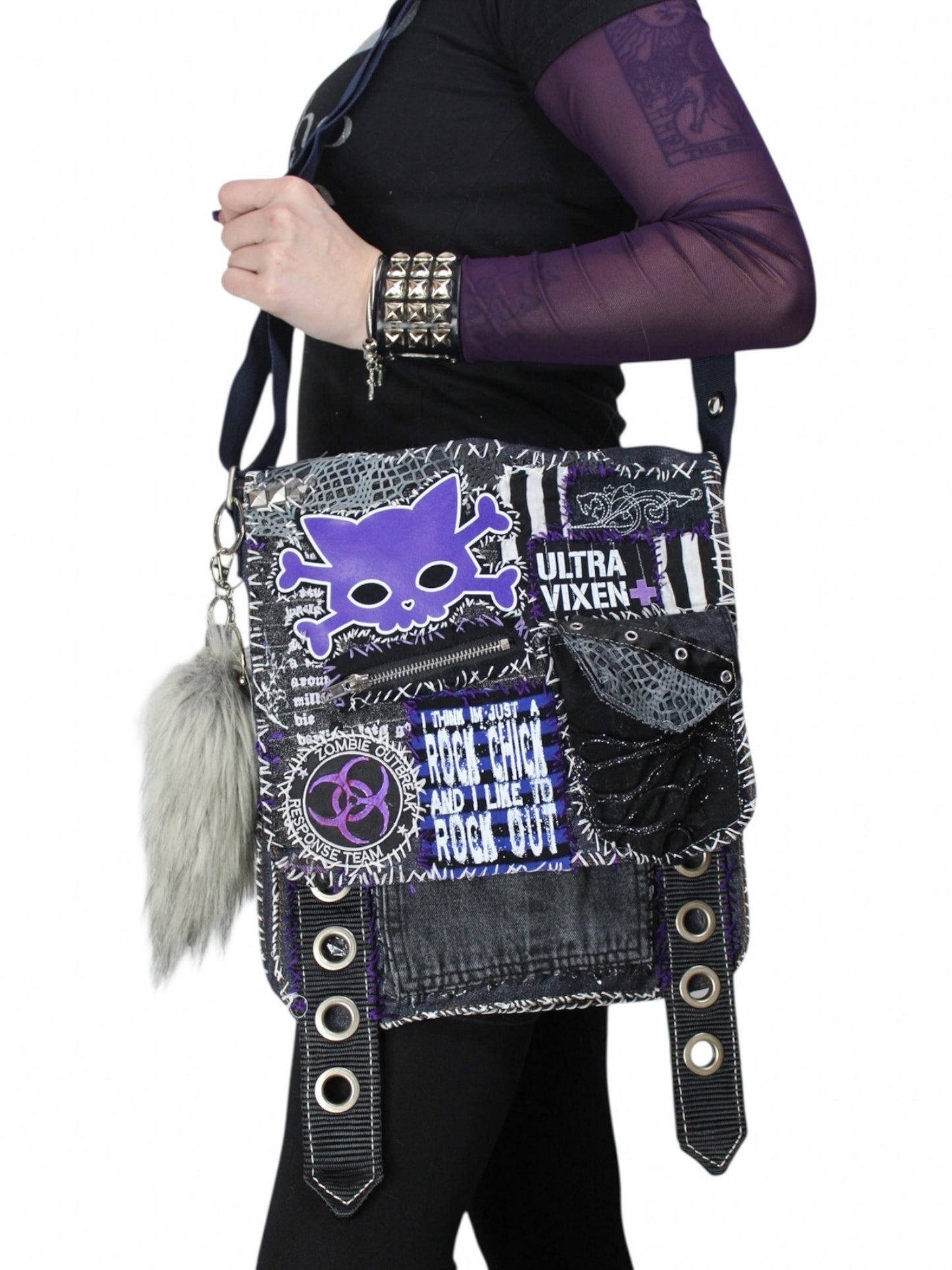 Kitty Girl Crossbody (Blue Multi)