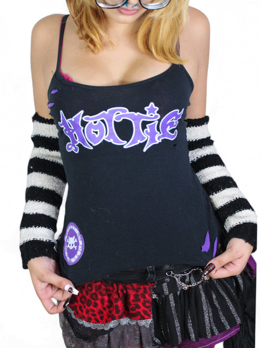 Hottie Tank (Purple on Black)- M