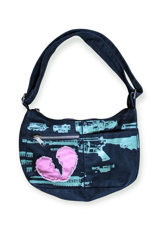 Hot Topic Y2k Emo Gun Broken Heart Purse