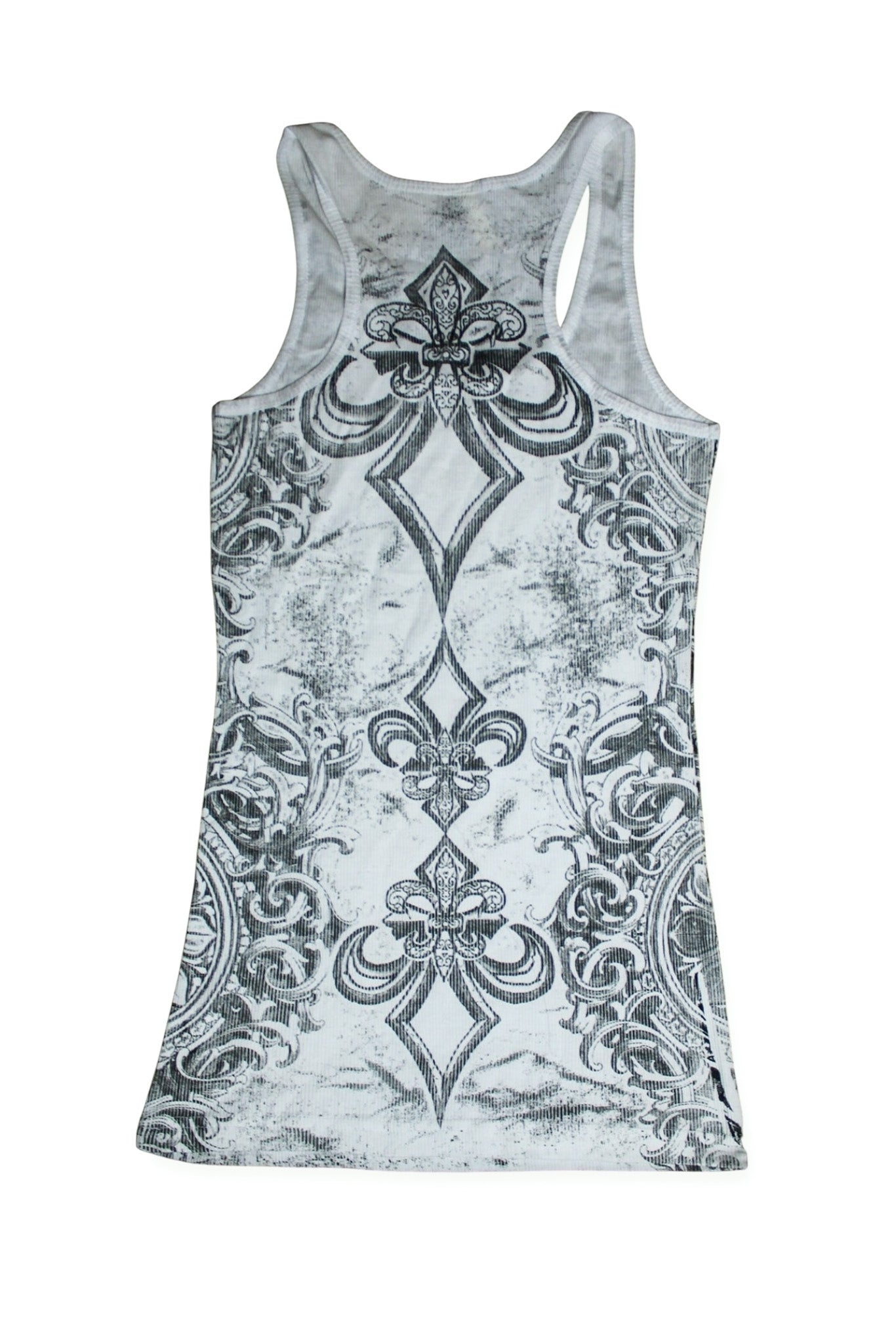 Affliction Style Deadstock Rhinestone Tank- L
