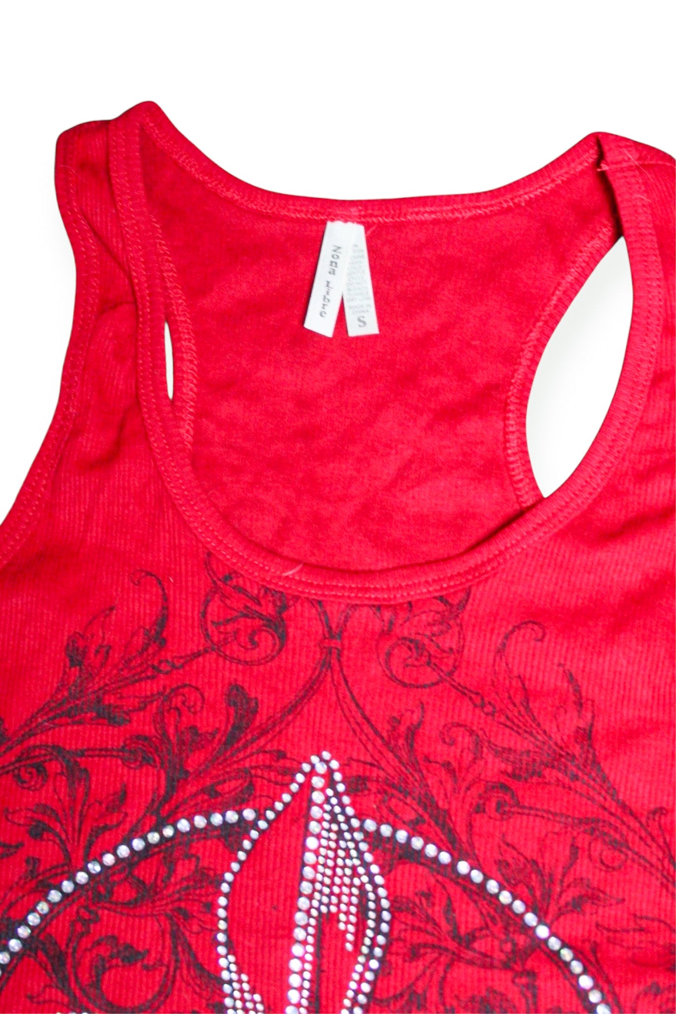 Affliction Style Deadstock Rhinestone Tank- S