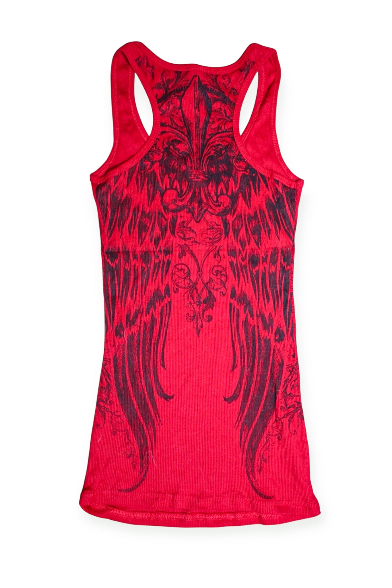 Affliction Style Deadstock Rhinestone Tank- S